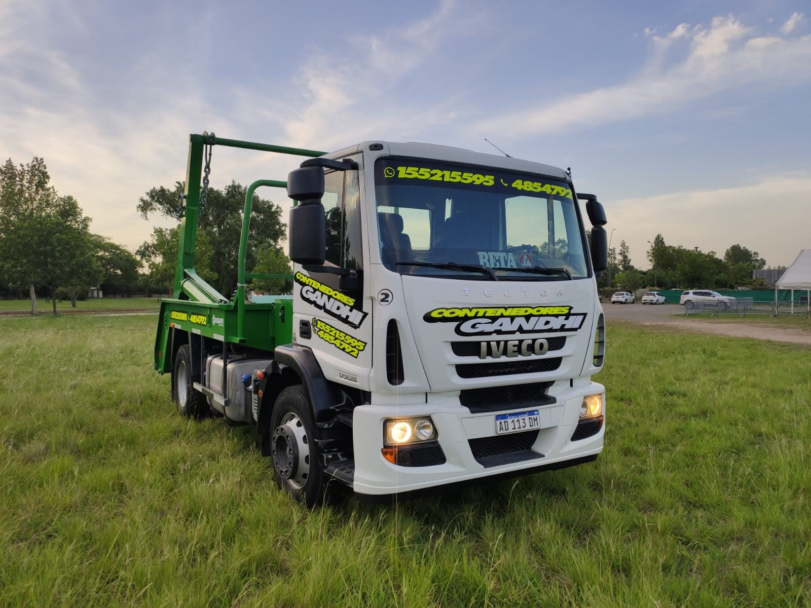 Camión de contenedores